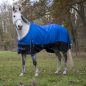 Preview: EQUI-THÉME "Aisance" Outdoordecke, wasserdicht, 1200D, Blau/Schwarz, 150g