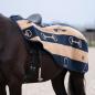 Preview: HV POLO Exercise blanket, Fleece,  HVPGwenny, Navy-Camel