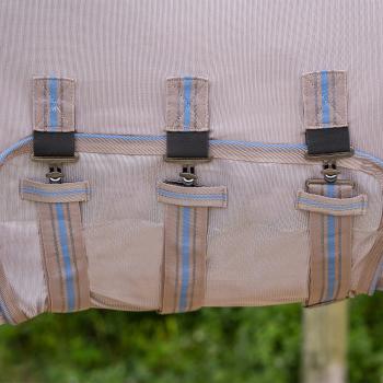 QHP Fliegendecke Combo m. Halsteil, Seashell