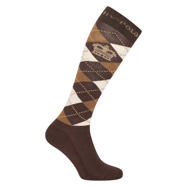 HV POLO Socks HVPArgyle, Mocca-Copper-Brown, Gr. 35-38