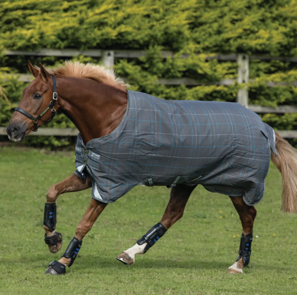 Horseware Rhino Original Turnout Medium Vari Layer, 250g, Charcoal/Blue/White