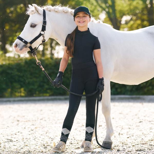 Imperial Riding Kinder Reitleggings IRHBasic Full Grip, Schwarz