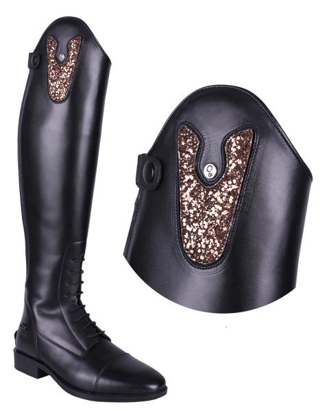 QHP Stiefel-Klett für Stiefel Sasha "Sparkle" Kakao