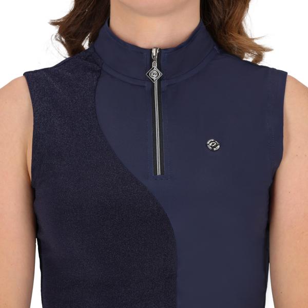 QHP Sportshirt Aubree ärmellos, Navy
