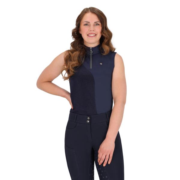 QHP Sportshirt Aubree ärmellos, Navy