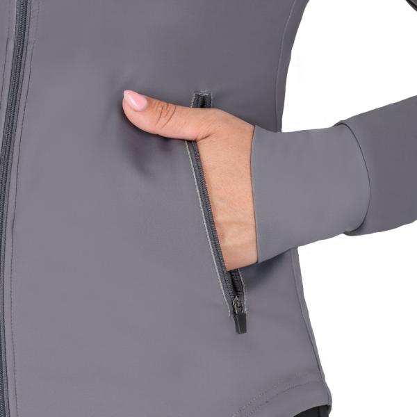 QHP Sweatjacke Oakleigh, Steel grey