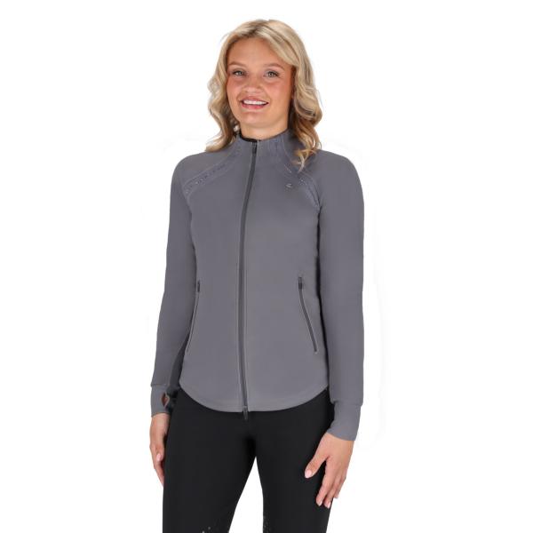 QHP Sweatjacke Oakleigh, Steel grey