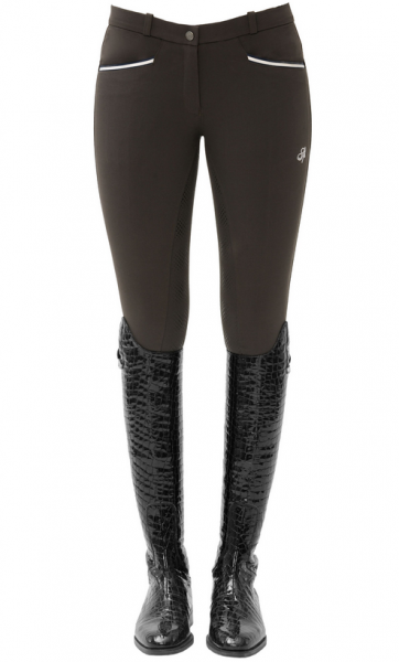 Spooks Reithose Ricarda Full Grip Thermo, chocolate